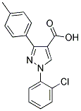 1-(2-CHLOROPHENYL)-3-(4-METHYLPHENYL)-1H-PYRAZOLE-4-CARBOXYLIC ACID Struktur