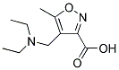 4-[(DIETHYLAMINO)METHYL]-5-METHYLISOXAZOLE-3-CARBOXYLIC ACID Struktur