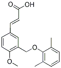 (2E)-3-(3-[(2,6-DIMETHYLPHENOXY)METHYL]-4-METHOXYPHENYL)-2-PROPENOIC ACID Struktur