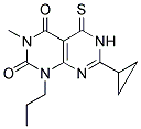 7-CYCLOPROPYL-3-METHYL-1-PROPYL-5-THIOXO-5,6-DIHYDROPYRIMIDO[4,5-D]PYRIMIDINE-2,4(1H,3H)-DIONE Struktur