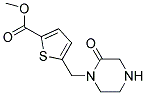 METHYL 5-[(2-OXOPIPERAZIN-1-YL)METHYL]THIOPHENE-2-CARBOXYLATE Struktur