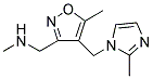 N-METHYL-1-(5-METHYL-4-[(2-METHYL-1H-IMIDAZOL-1-YL)METHYL]ISOXAZOL-3-YL)METHANAMINE Struktur