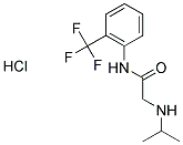 2-(ISOPROPYLAMINO)-N-[2-(TRIFLUOROMETHYL)PHENYL]ACETAMIDE HYDROCHLORIDE Struktur