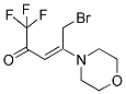 (3E)-5-BROMO-1,1,1-TRIFLUORO-4-MORPHOLIN-4-YLPENT-3-EN-2-ONE Struktur