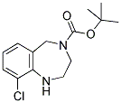 4-BOC-9-CHLORO-2,3,4,5-TETRAHYDRO-1H-BENZO[E][1,4]DIAZEPINE Struktur