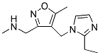 ((4-[(2-ETHYL-1H-IMIDAZOL-1-YL)METHYL]-5-METHYLISOXAZOL-3-YL)METHYL)METHYLAMINE Struktur