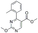 METHYL-2-METHOXY-4-(2-METHYLPHENYL)-PYRIMIDINE-5-CARBOXYLATE Struktur