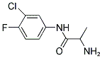 2-AMINO-N-(3-CHLORO-4-FLUORO-PHENYL)-PROPIONAMIDE Struktur