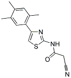 2-CYANO-N-[4-(2,4,5-TRIMETHYLPHENYL)-1,3-THIAZOL-2-YL]ACETAMIDE Struktur