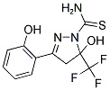 5-HYDROXY-3-(2-HYDROXYPHENYL)-5-(TRIFLUOROMETHYL)-4,5-DIHYDRO-1H-PYRAZOLE-1-CARBOTHIOAMIDE Struktur