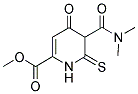 METHYL 5-[(DIMETHYLAMINO)CARBONYL]-4-OXO-6-THIOXO-1,4,5,6-TETRAHYDROPYRIDINE-2-CARBOXYLATE Struktur