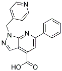 6-PHENYL-1-(PYRIDIN-4-YLMETHYL)-1H-PYRAZOLO[3,4-B]PYRIDINE-4-CARBOXYLIC ACID Struktur