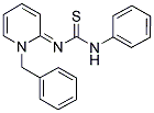 N-PHENYL-N'-[(2E)-1-(PHENYLMETHYL)PYRIDINYLIDENE]THIOUREA Struktur