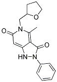 4-METHYL-2-PHENYL-5-(TETRAHYDROFURAN-2-YLMETHYL)-1H-PYRAZOLO[4,3-C]PYRIDINE-3,6(2H,5H)-DIONE Struktur