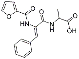 2-{[(2Z)-2-(2-FUROYLAMINO)-3-PHENYLPROP-2-ENOYL]AMINO}PROPANOIC ACID Struktur