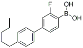 3-FLUORO-4'-PENTYLBIPHENYL-4-BORONIC ACID Struktur