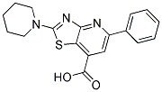 5-PHENYL-2-PIPERIDIN-1-YL[1,3]THIAZOLO[4,5-B]PYRIDINE-7-CARBOXYLIC ACID Struktur