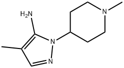 4-METHYL-2-(1-METHYL-PIPERIDIN-4-YL)-2H-PYRAZOL-3-YLAMINE Struktur