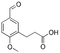 3-(5-FORMYL-2-METHOXYPHENYL)PROPANOIC ACID Struktur