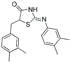 (2Z)-5-(3,4-DIMETHYLBENZYL)-2-[(3,4-DIMETHYLPHENYL)IMINO]-1,3-THIAZOLIDIN-4-ONE Struktur