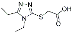 (4,5-DIETHYL-4 H-[1,2,4]TRIAZOL-3-YLSULFANYL)-ACETIC ACID Struktur