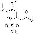 METHYL (4,5-DIMETHOXY-2-SULFAMOYL-PHENYL)-ACETATE Struktur