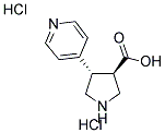 (TRANS)-4-(4-PYRIDINYL)-PYRROLIDINE-3-CARBOXYLIC ACID-2HCL Struktur