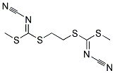 ETHYLENEBIS(METHYL CYANOCARBONIMIDOTHIOATE) Struktur