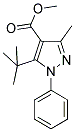 5-TERT-BUTYL-3-METHYL-1-PHENYL-1H-PYRAZOLE-4-CARBOXYLIC ACID METHYL ESTER Struktur