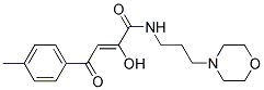 (2Z)-2-HYDROXY-4-(4-METHYLPHENYL)-N-(3-MORPHOLIN-4-YLPROPYL)-4-OXOBUT-2-ENAMIDE Struktur