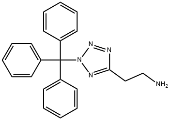 2-(2-TRITYL-2H-TETRAZOL-5-YL)-ETHYLAMINE Struktur