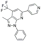 3-METHYL-1-PHENYL-6-PYRIDIN-4-YL-4-(TRIFLUOROMETHYL)-1H-PYRAZOLO[3,4-B]PYRIDINE Struktur