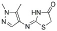 2-(1,5-DIMETHYL-1H-PYRAZOL-4-YLIMINO)-THIAZOLIDIN-4-ONE Struktur