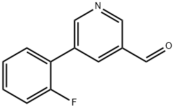 5-(2-FLUOROPHENYL)NICOTINALDEHYDE Struktur