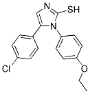 5-(4-CHLOROPHENYL)-1-(4-ETHOXYPHENYL)-1H-IMIDAZOLE-2-THIOL Struktur