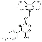 (R)-[(9H-FLUOREN-9-YLMETHOXYCARBONYLAMINO)]-(4-METHOXY-PHENYL)-ACETIC ACID Struktur