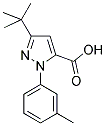 3-TERT-BUTYL-1-(3-METHYLPHENYL)-1H-PYRAZOLE-5-CARBOXYLIC ACID Struktur