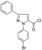 2-(4-BROMO-PHENYL)-5-PHENYL-2H-PYRAZOLE-3-CARBONYL CHLORIDE Struktur