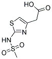 (2-METHANESULFONYLAMINO-THIAZOL-4-YL)-ACETIC ACID Struktur