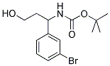 TERT-BUTYL 1-(3-BROMOPHENYL)-3-HYDROXYPROPYLCARBAMATE Struktur