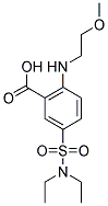 5-[(DIETHYLAMINO)SULFONYL]-2-[(2-METHOXYETHYL)AMINO]BENZOIC ACID Struktur