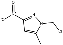 1-CHLOROMETHYL-5-METHYL-3-NITRO-1H-PYRAZOLE Struktur