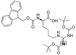 FMOC-D-HOARG(BOC)2-OH Struktur