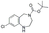 4-BOC-8-CHLORO-2,3,4,5-TETRAHYDRO-1H-BENZO[E][1,4]DIAZEPINE Struktur