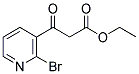 3-(2-BROMO-PYRIDIN-3-YL)-3-OXO-PROPIONIC ACID ETHYL ESTER Struktur