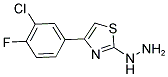 [4-(3-CHLORO-4-FLUORO-PHENYL)-THIAZOL-2-YL]-HYDRAZINE Struktur