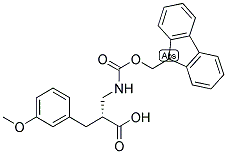 (R)-2-[(9H-FLUOREN-9-YLMETHOXYCARBONYLAMINO)-METHYL]-3-(3-METHOXY-PHENYL)-PROPIONIC ACID Struktur