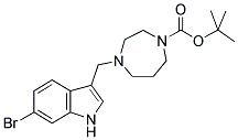 4-(6-BROMO-1H-INDOL-3-YLMETHYL)-[1,4]DIAZEPANE-1-CARBOXYLIC ACID TERT-BUTYL ESTER Struktur