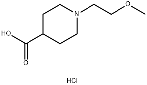 1-(2-METHOXYETHYL)PIPERIDINE-4-CARBOXYLIC ACIDHYDROCHLORIDE Struktur