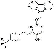 (R)-2-(9H-FLUOREN-9-YLMETHOXYCARBONYLAMINO)-4-(4-TRIFLUOROMETHYL-PHENYL)-BUTYRIC ACID Struktur